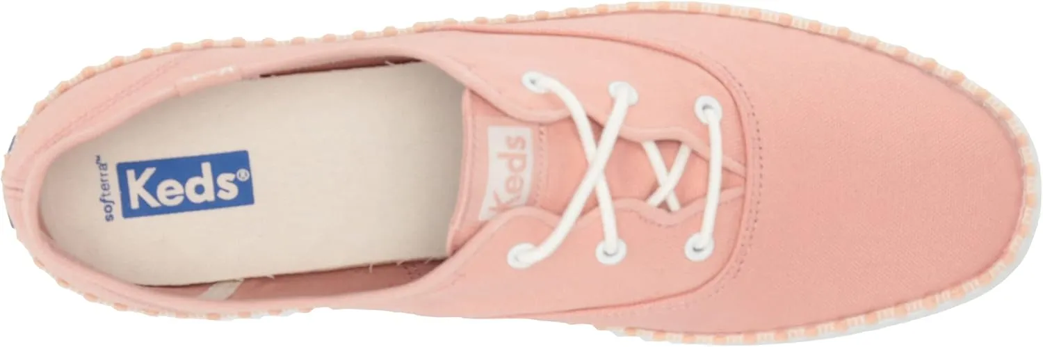 Keds Womens Champion Wave Metallic Lace Up Sneakers Shoes Casual - Silver