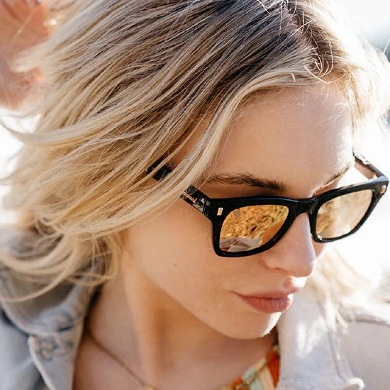 Knockaround Sunglasses | Seventy Nines | Black / Peach