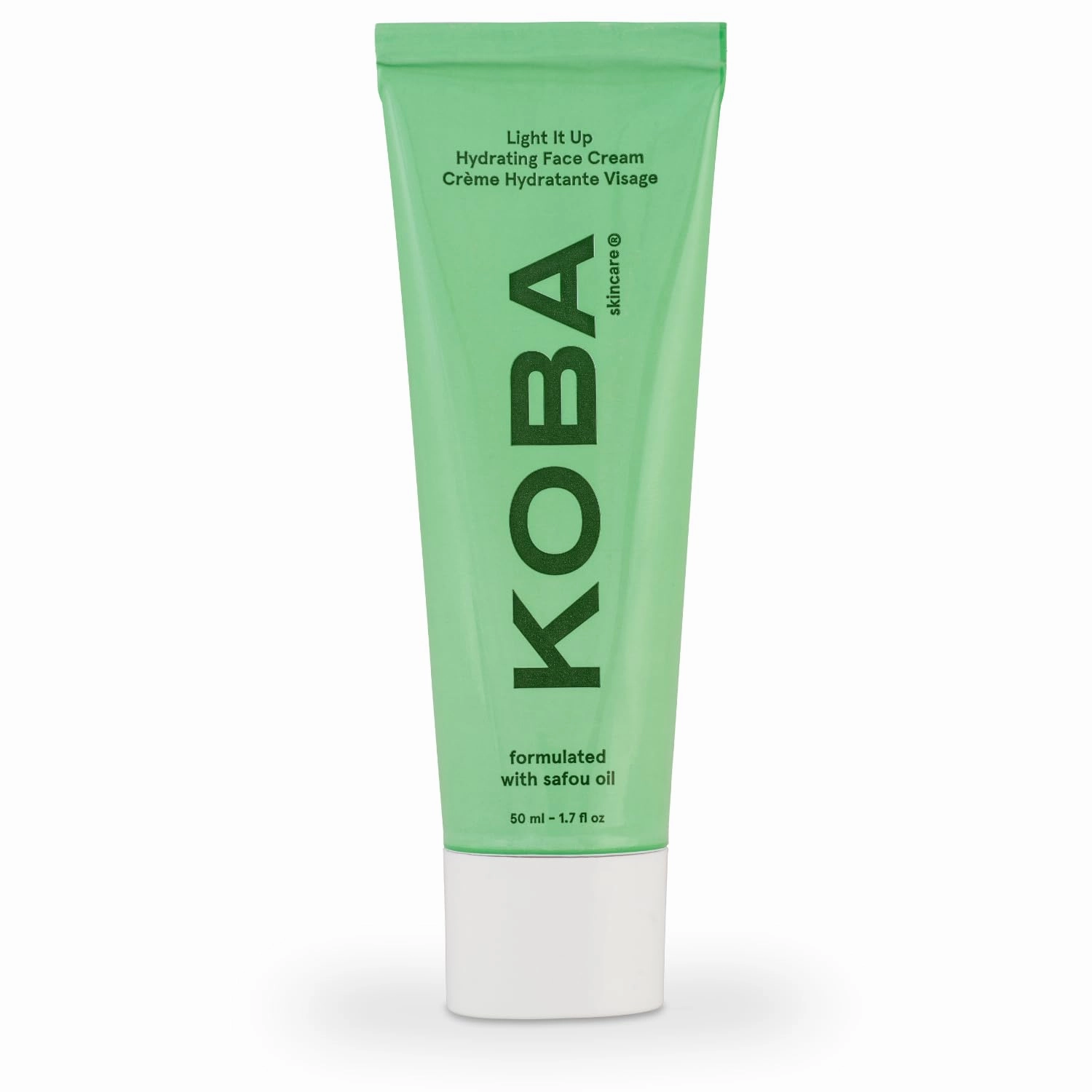 KOBA Light It Up Face Cream - Hydrating Face Cream - For All Skin Types - Floral, Spicy, & Woody Fragrance - Vegan - Natural Ingredients - Safou Oil, Niacinamide, Chaulmoogra & Black Seed Oil
