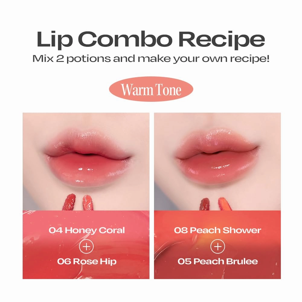 Lip Potion Balmy Rose | Creamy, Hydrating, Rosy Lip Tint with a Subtle Glow | 0.3 Oz (No.3 Soft Mauve)