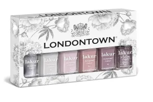 LONDONTOWN I Do! Bridal Set - 21  Free Vegan Cruelty-Free Nail Polish Wedding Collection, Shimmery Romantic Red Pink Colors, 6-Pc 0.40fl oz