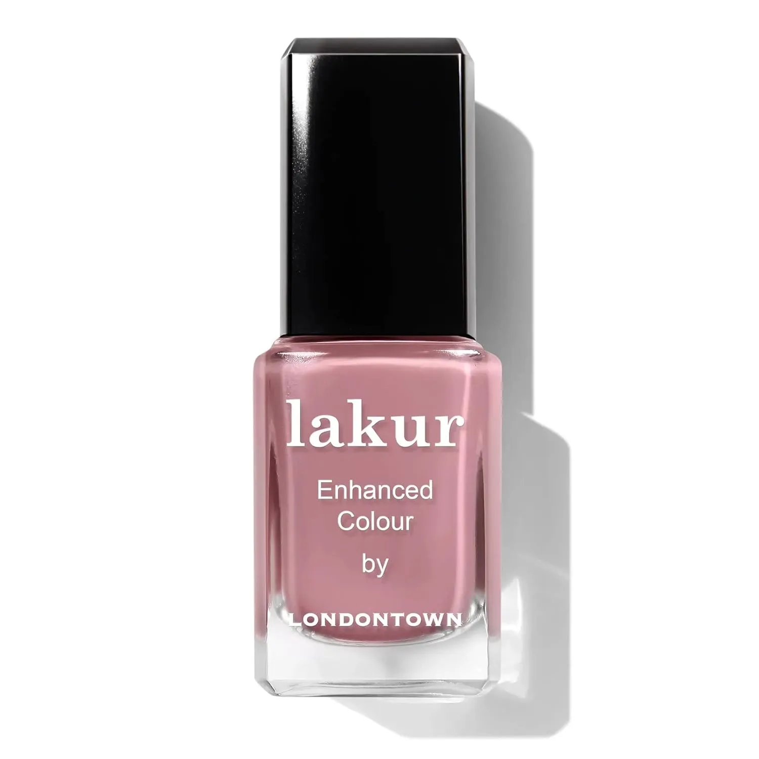 LONDONTOWN lakur Nail Polish - Chip-Resistant, Non-Toxic, Conditions & Hydrates Nails | Glossy Shimmery Sheer Pink, .40 fl oz