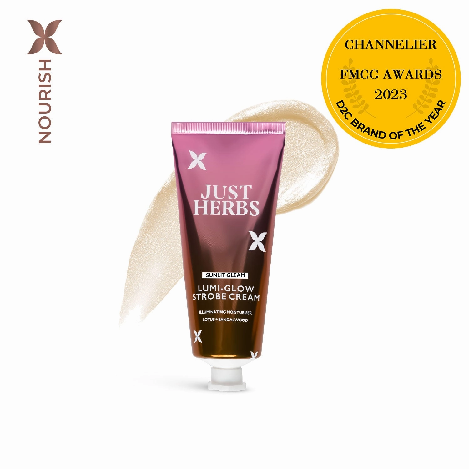 Lumi-glow Strobe Cream with Lotus and Sandalwood:30 g