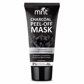 M.N.T Charcoal Peel Off Mask for Women & Men | Removes Blackheads & Whiteheads | Deep Cleansing Charcoal Peel Off Mask for Oily Skin & Dull Face | 100 g