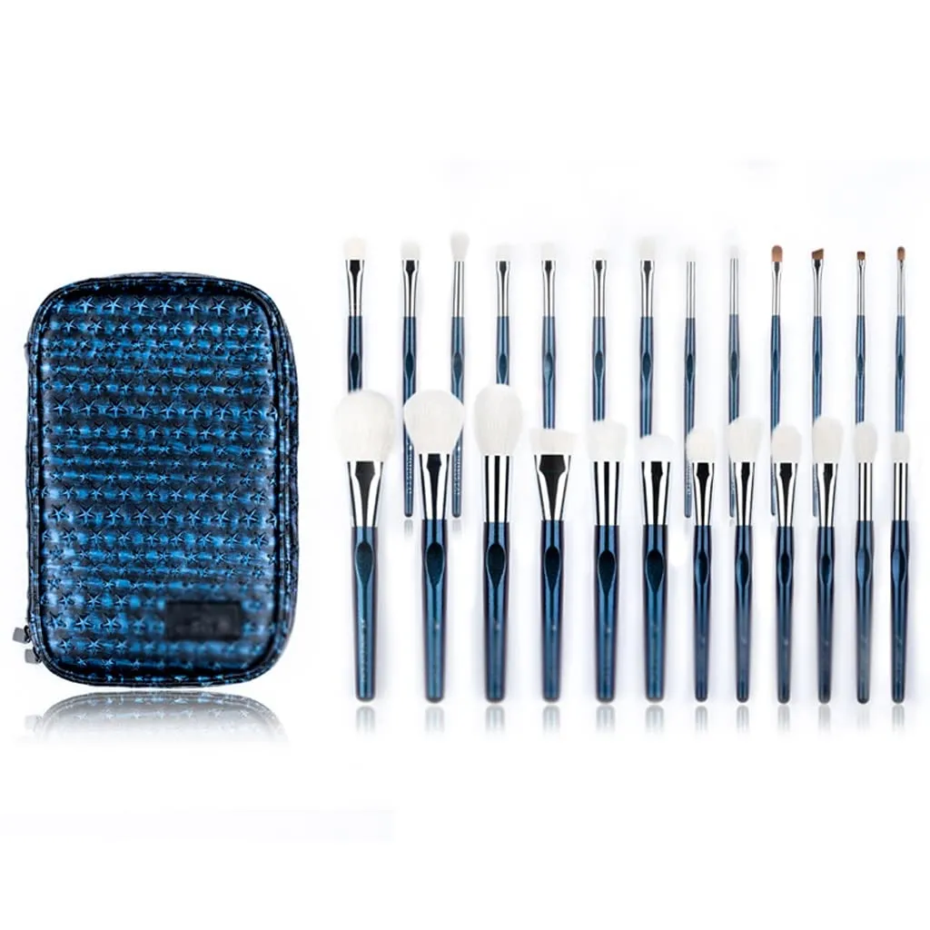 Makeup Brush-25Pcs Goat&Synthetic Hair Makeup Brushes Set-Colour Changing Handle Beauty Tool-Soft Hair Professional