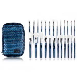 Makeup Brush-25Pcs Goat&Synthetic Hair Makeup Brushes Set-Colour Changing Handle Beauty Tool-Soft Hair Professional