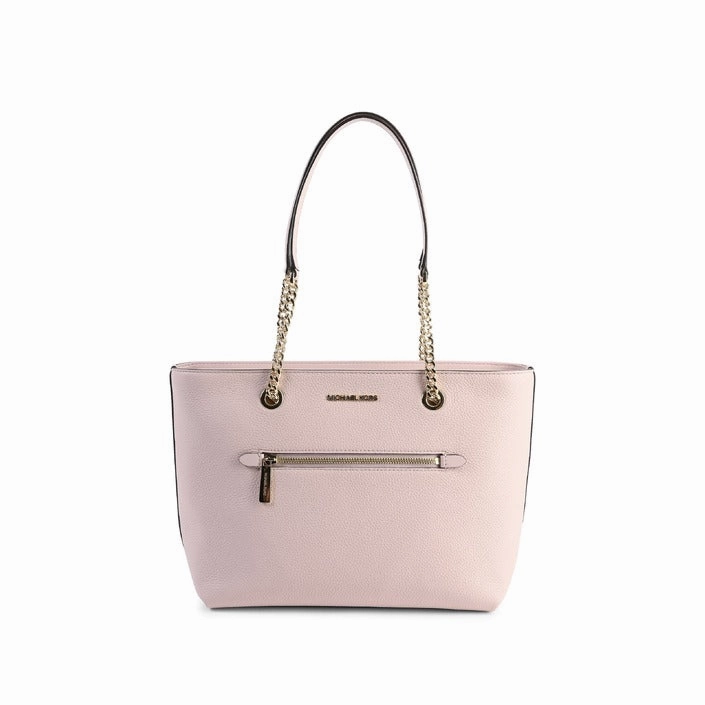 Michael Kors Jet Set Leather Chain Tote Bag - Powder Blush