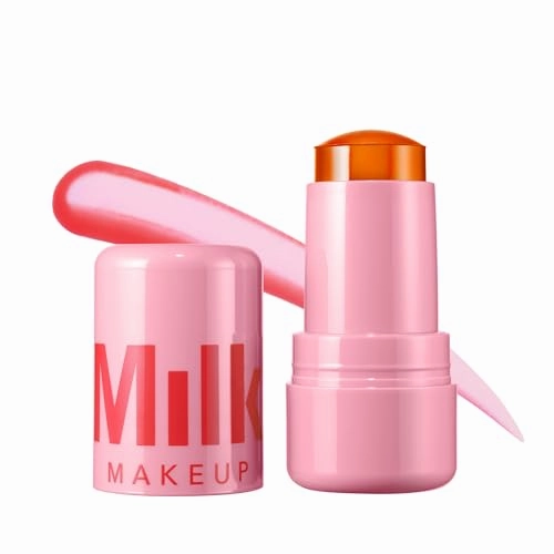Milk Makeup Cooling Water Jelly Tint, Fizz (Soft Peach) - 0.17 oz - Sheer Lip & Cheek Stain - Buildable Watercolor Finish - 1,000  Swipes Per Stick - Vegan, Cruelty Free