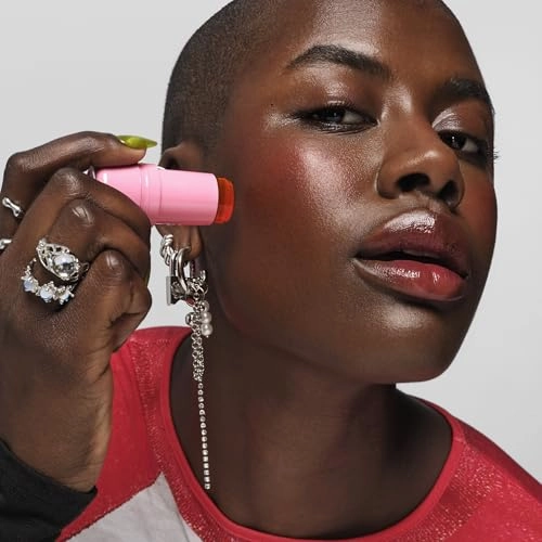 Milk Makeup Cooling Water Jelly Tint, Fizz (Soft Peach) - 0.17 oz - Sheer Lip & Cheek Stain - Buildable Watercolor Finish - 1,000  Swipes Per Stick - Vegan, Cruelty Free