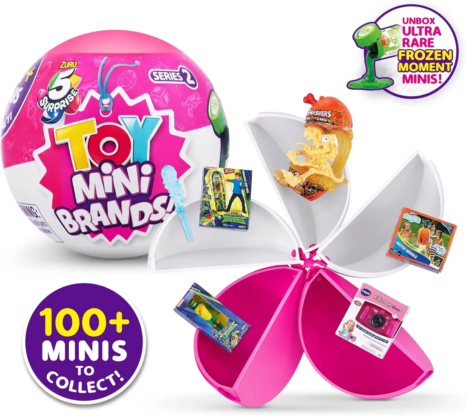 Mini Brands 5 Surprise 77241-B Toy Series 2 Wave 2 (5 Pack) Mystery Collectible Capsule for Ages 3 