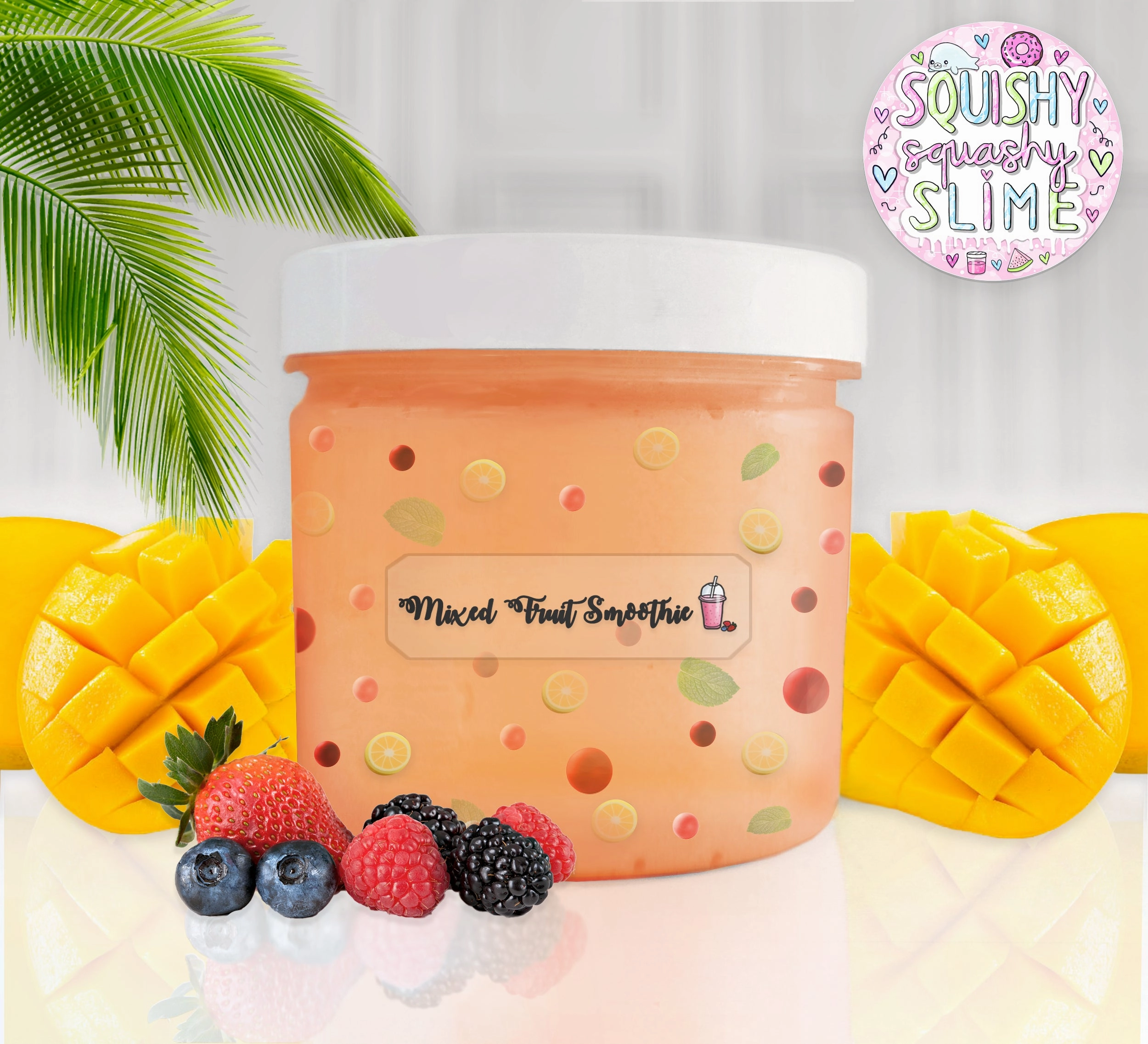 Mixed Fruit Smoothie - Floam Slime