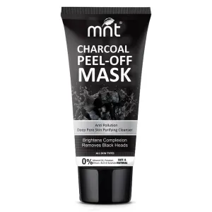 M.N.T Charcoal Peel Off Mask for Women & Men | Removes Blackheads & Whiteheads | Deep Cleansing Charcoal Peel Off Mask for Oily Skin & Dull Face | 100 g