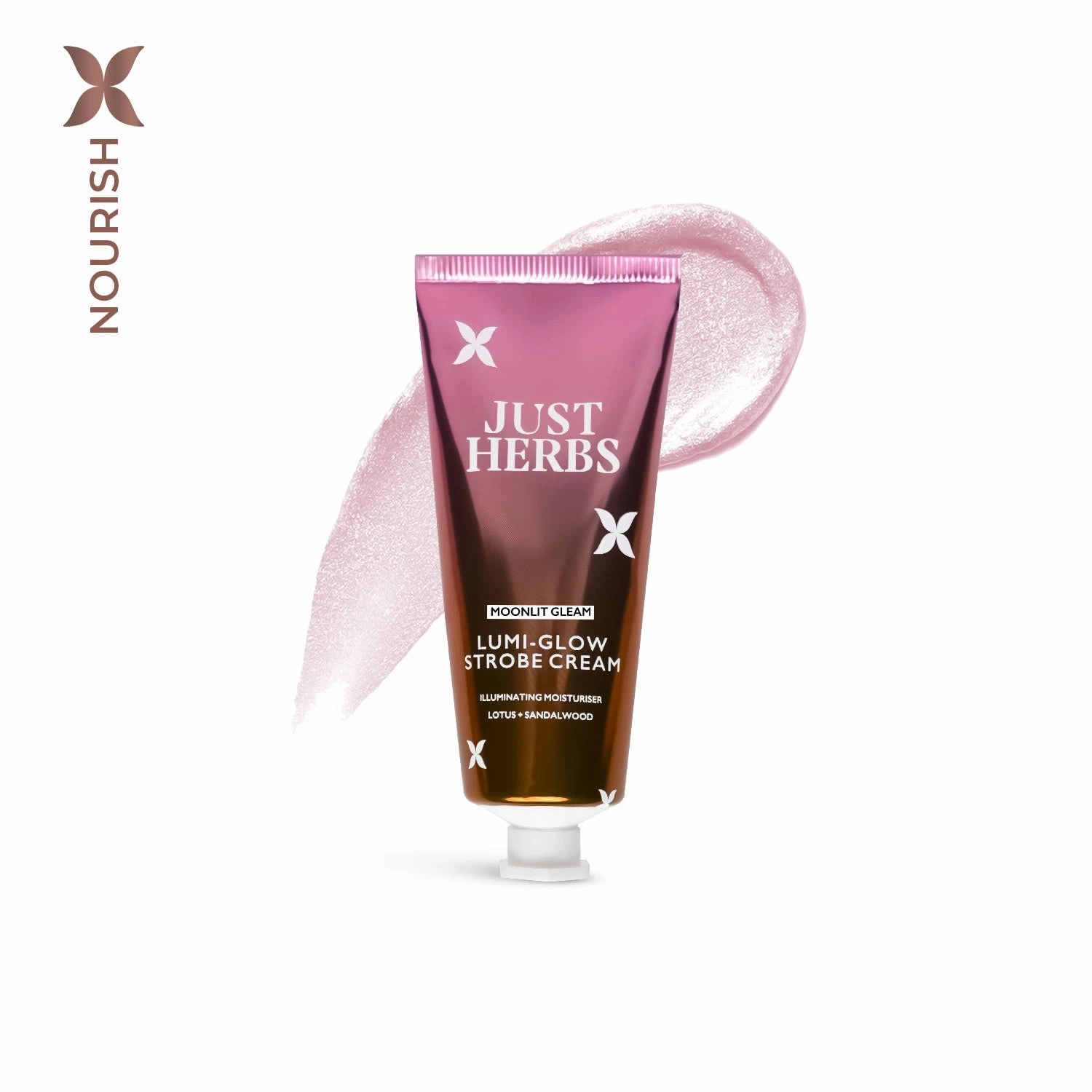 Moonlit Gleam: Lumi-glow Strobe Cream with Lotus and Sandalwood: 30g