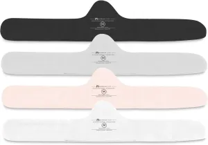 More of Me to Love Organic Cotton and Bamboo Bra Liner 4-Pack (Pearl White, Blush Pink, Stone Gray, Fawn Beige)