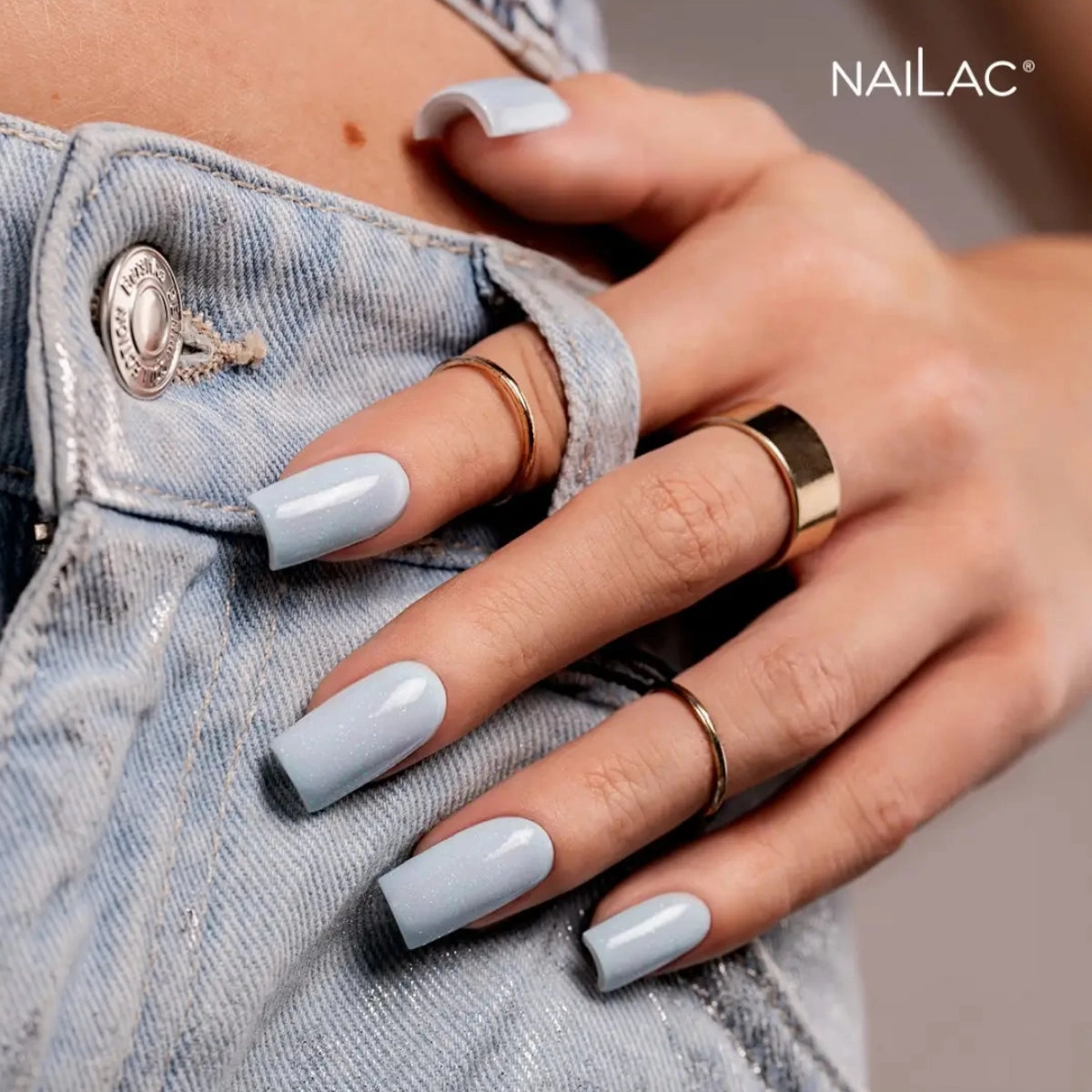 NaiLac Hybrid UV/LED Top OpalX Blush Holo