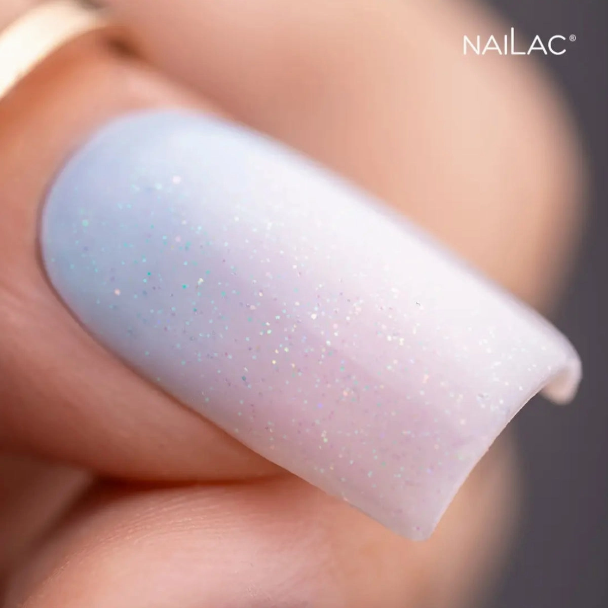 NaiLac Hybrid UV/LED Top OpalX Blush Holo