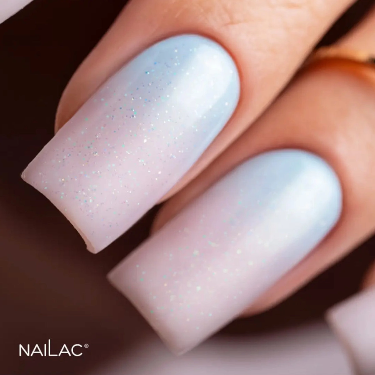NaiLac Hybrid UV/LED Top OpalX Blush Holo