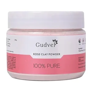 Natural Rose Clay Powder for Face, Skin Care, Mask, Rose Powder for Naturally Glowing Skin, Detoxify, Exfoliate, Multani Mitti Face Pack, Daily Skincare Essentials - 200gm