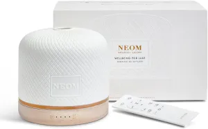 'NEOM – Wellness Pod Luxe | Premium Ceramic Ultrasonic Essential Oil Diffuser, 350ml | Ceramic Cover, Remote Control, LED Light & Timer | Aromatherapy Diffuser | Home Fragrance…