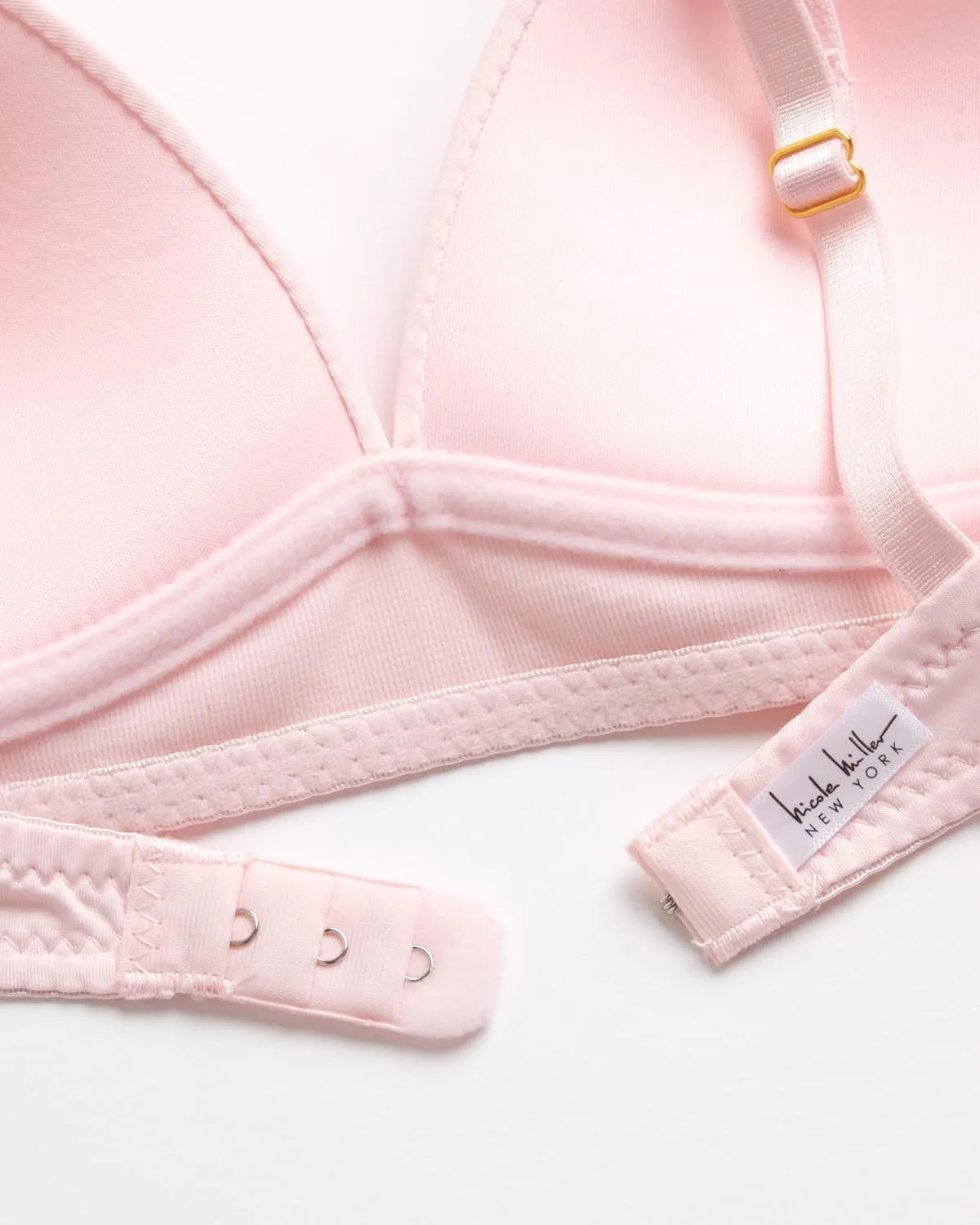 Nicole Miller Girls Training Bras - 4 Pack Molded Microfiber A-Cup Bra, Adjustable Straps - No Wire Bra for Girls (30A-36A)