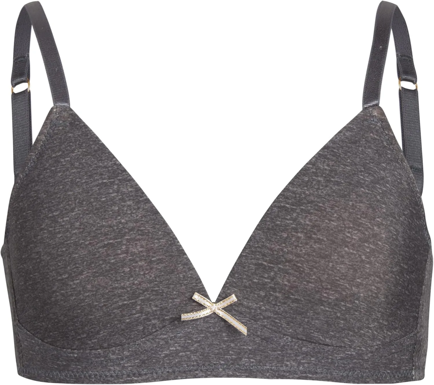 Nicole Miller Girls Training Bras - 4 Pack Molded Microfiber A-Cup Bra, Adjustable Straps - No Wire Bra for Girls (30A-36A)