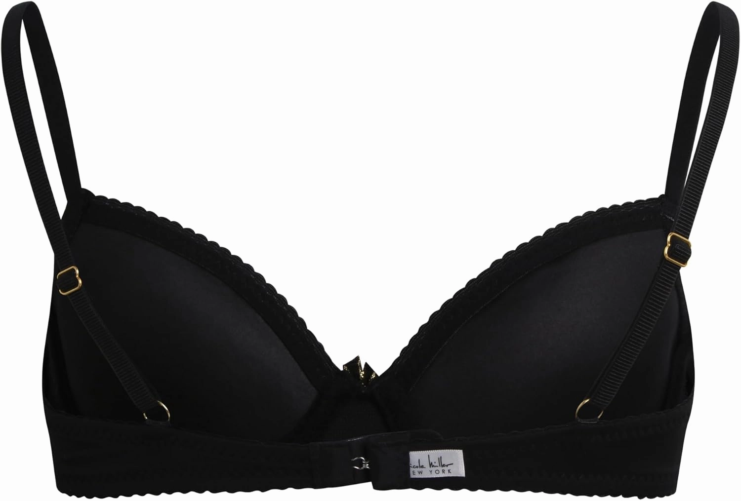 Nicole Miller Girls Training Bras - 4 Pack Molded Microfiber A-Cup Bra, Adjustable Straps - No Wire Bra for Girls (30A-36A)