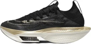 Nike Alphafly 2 Women's Road Racing Shoes (DN3559-003, Black/Sail/Metallic Gold Grain) Size 7