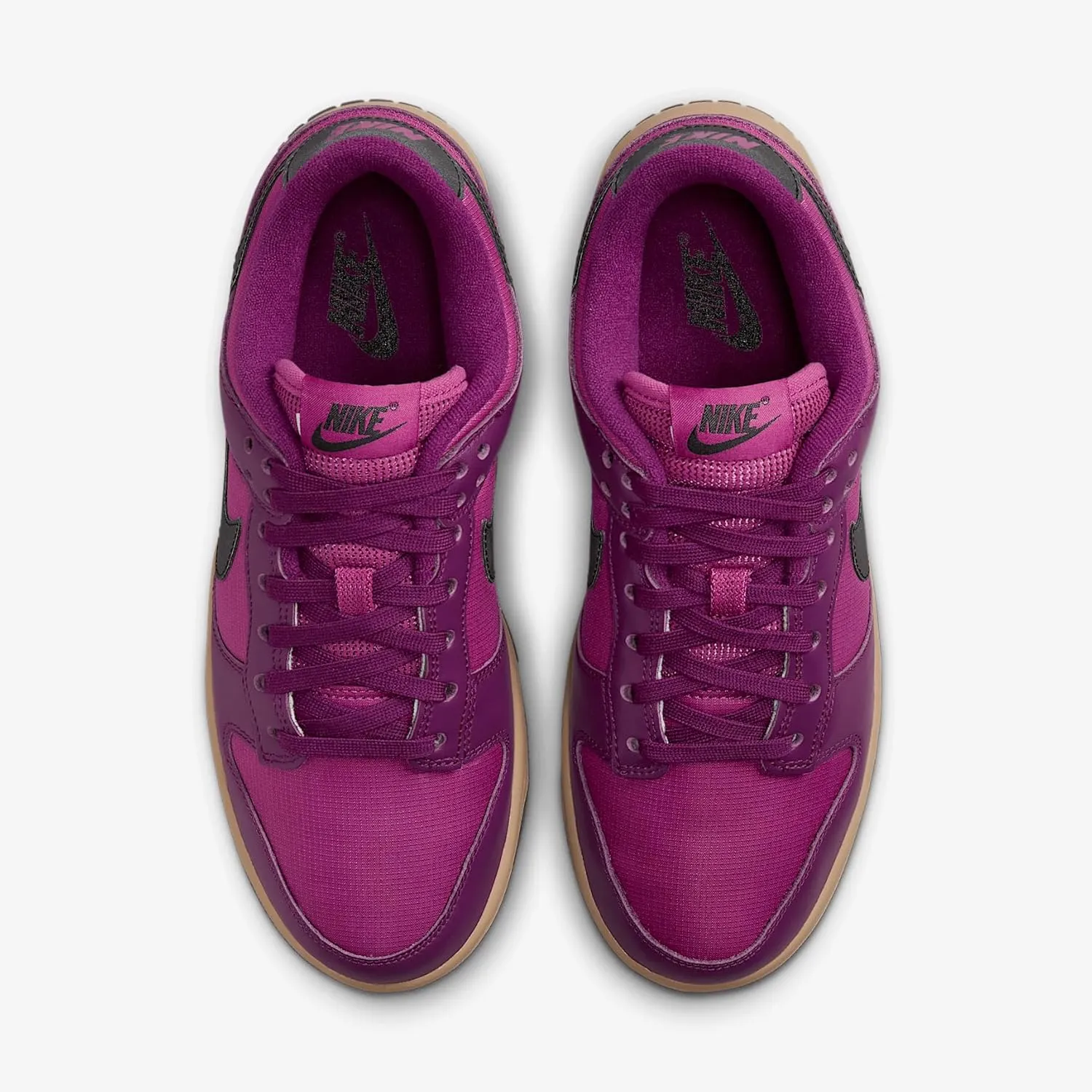 Nike Dunk Low Women's Shoes (FZ2552-500, Viotech/Hot Fuchsia/Khaki/Black)