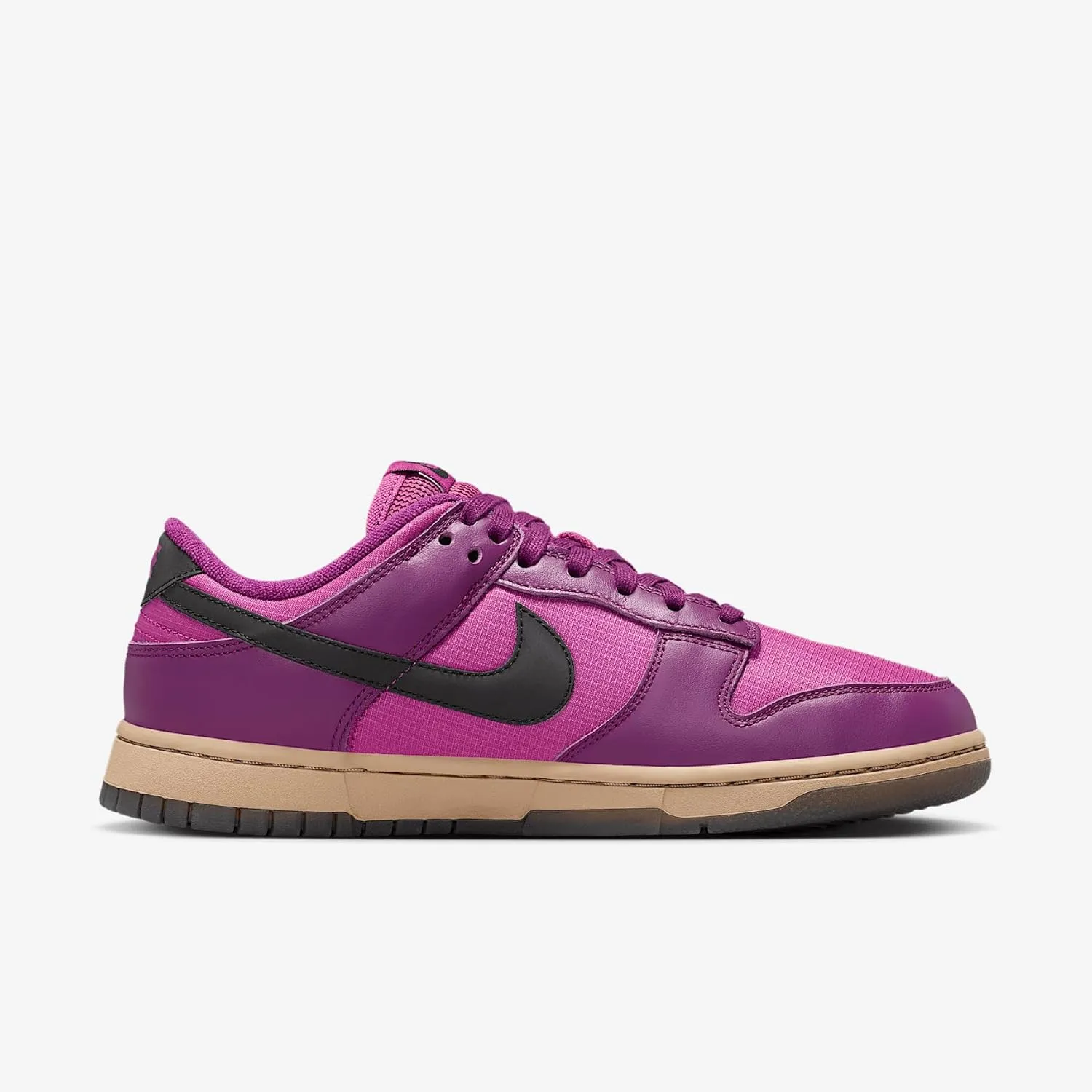 Nike Dunk Low Women's Shoes (FZ2552-500, Viotech/Hot Fuchsia/Khaki/Black)