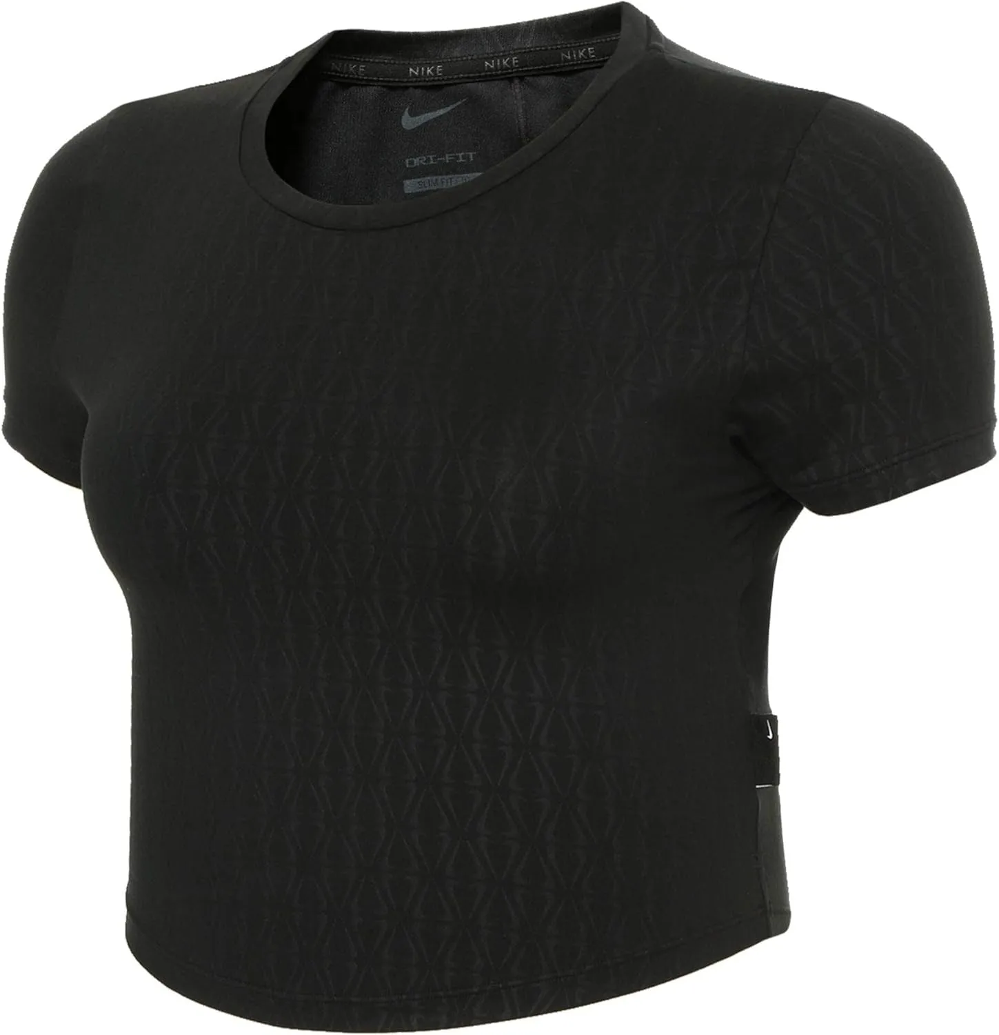 Nike Women`s Dri-FIT One Luxe Slim Fit Training Printed Top (B(DM7336-010)/B, Large)