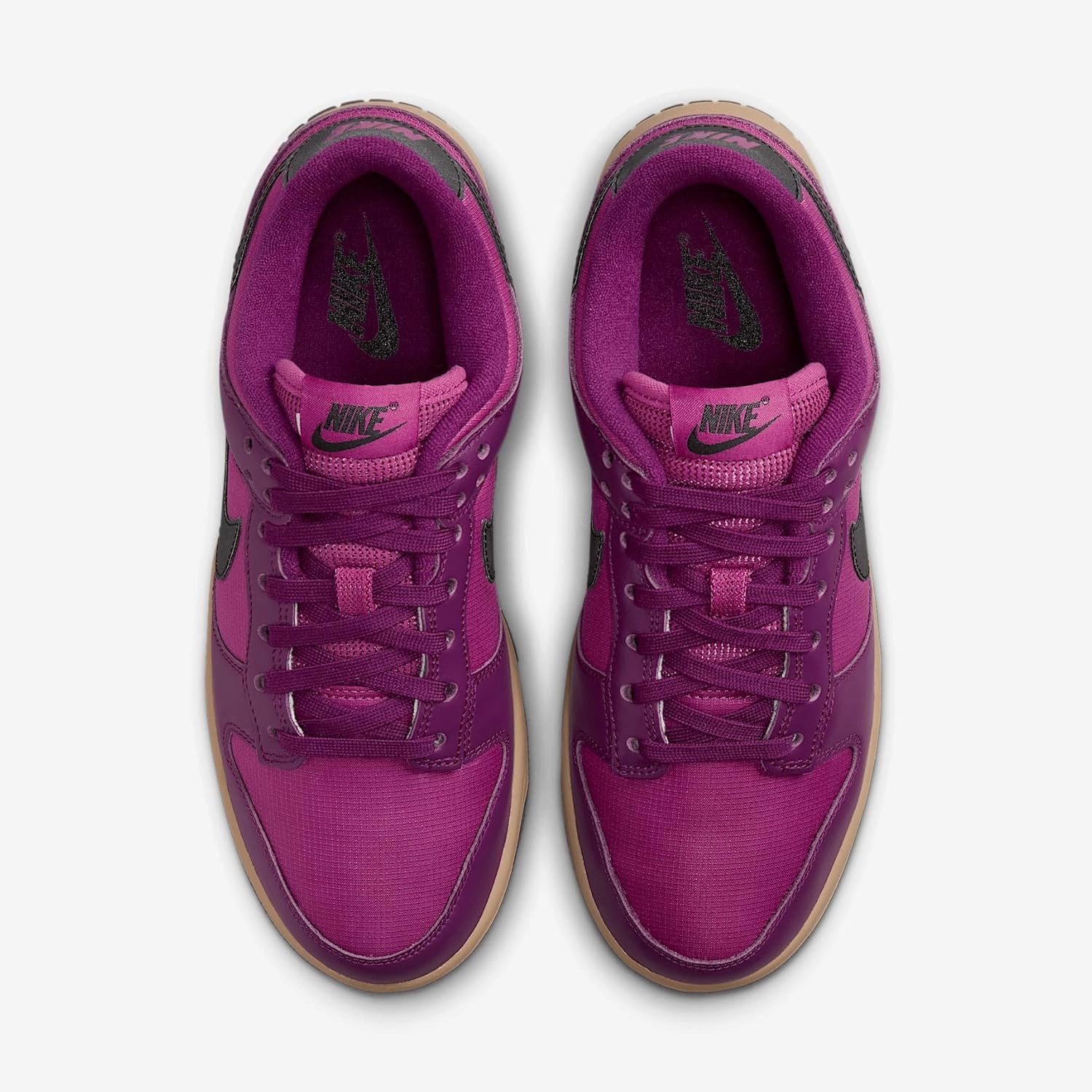 Nike Dunk Low Women's Shoes (FZ2552-500, Viotech/Hot Fuchsia/Khaki/Black)
