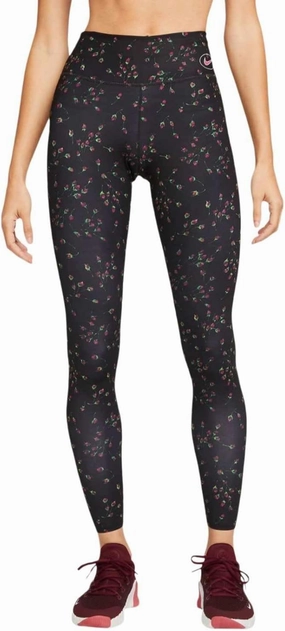 Nike Womens Dri-FIT One Luxe Roses Full Length Training Leggings (US, Alpha, Medium, Regular, Regular)