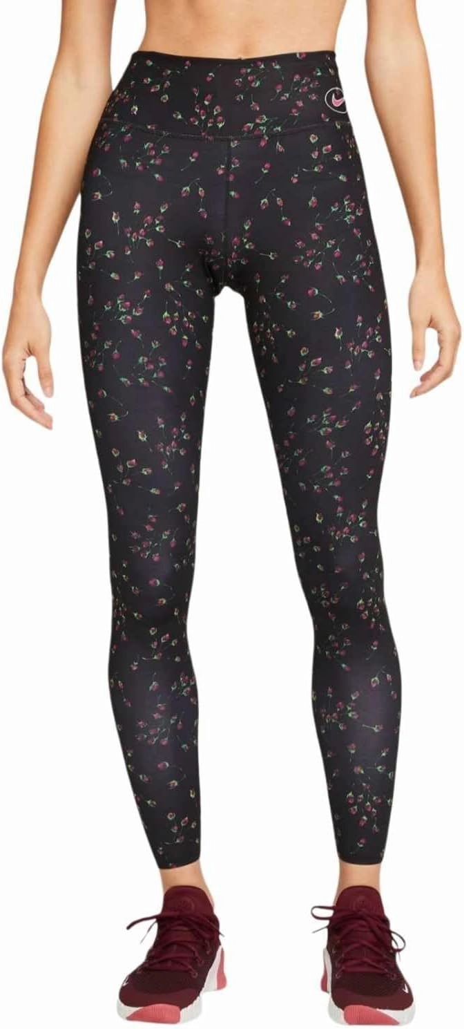 Nike Womens Dri-FIT One Luxe Roses Full Length Training Leggings (US, Alpha, Medium, Regular, Regular)