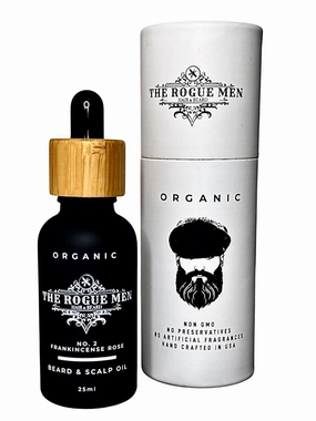 No. 2 Premium Beard Oil – Organic Frankincense, Rose Absolute & Ylang Ylang – Deep Hydration, Softens & Strengthens Beard – Promotes Healthy Growth & Reduces Itch – 100% Organic – 25ml