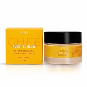 Nutranix ads About to Glow Hydrating Face Moisturiser Cream for Dry Skin for Men & Women with 100 Times Washed Ghee for Deep Nourishment
