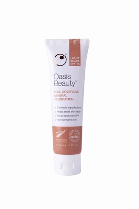OASIS Full Coverage Mineral Foundation in Light Shade SPF15 50ml