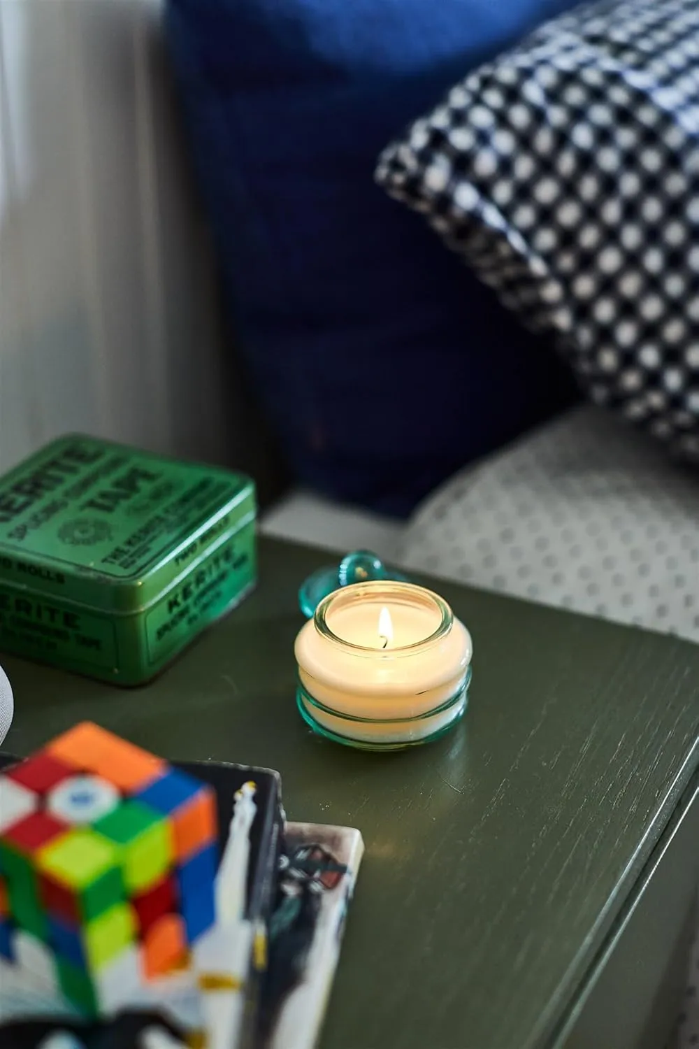 Paddywax Scented Candles Beam Glass Jar Candle with Lid Luxury Artisan, 3-Ounce, Green - Cactus Flower
