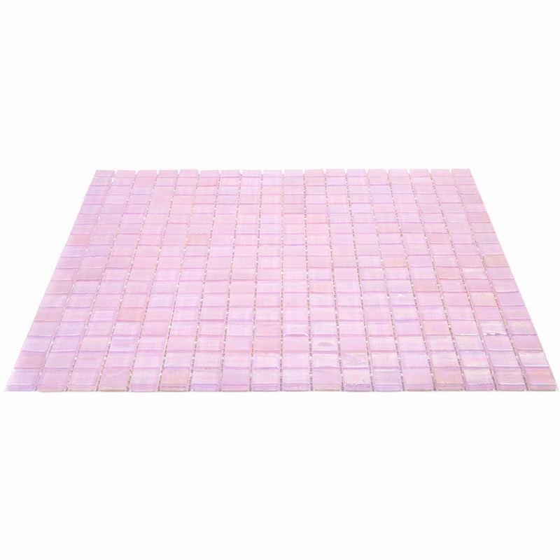 Pale Pink 12x12 Glossy Uniform Square Glass Mosaic Tile (20 pack, 18.69 sq ft/case)