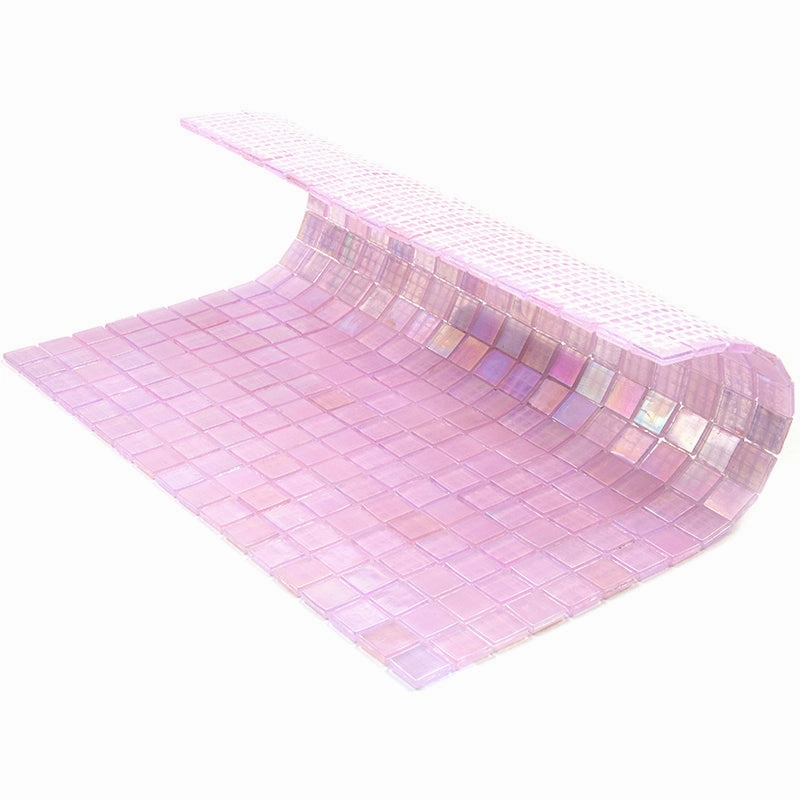 Pale Pink 12x12 Glossy Uniform Square Glass Mosaic Tile (20 pack, 18.69 sq ft/case)