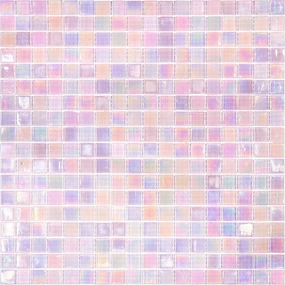 Pale Pink 12x12 Glossy Uniform Square Glass Mosaic Tile (20 pack, 18.69 sq ft/case)