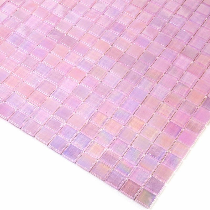 Pale Pink 12x12 Glossy Uniform Square Glass Mosaic Tile (20 pack, 18.69 sq ft/case)