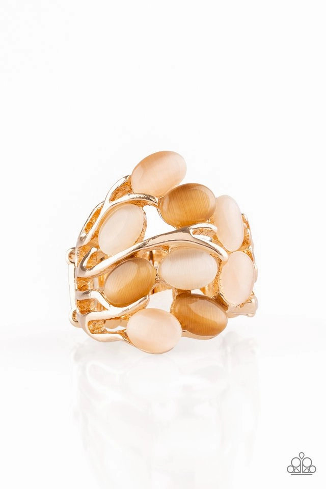 Paparazzi - Really Starting To GLOW On Me - Gold Ring