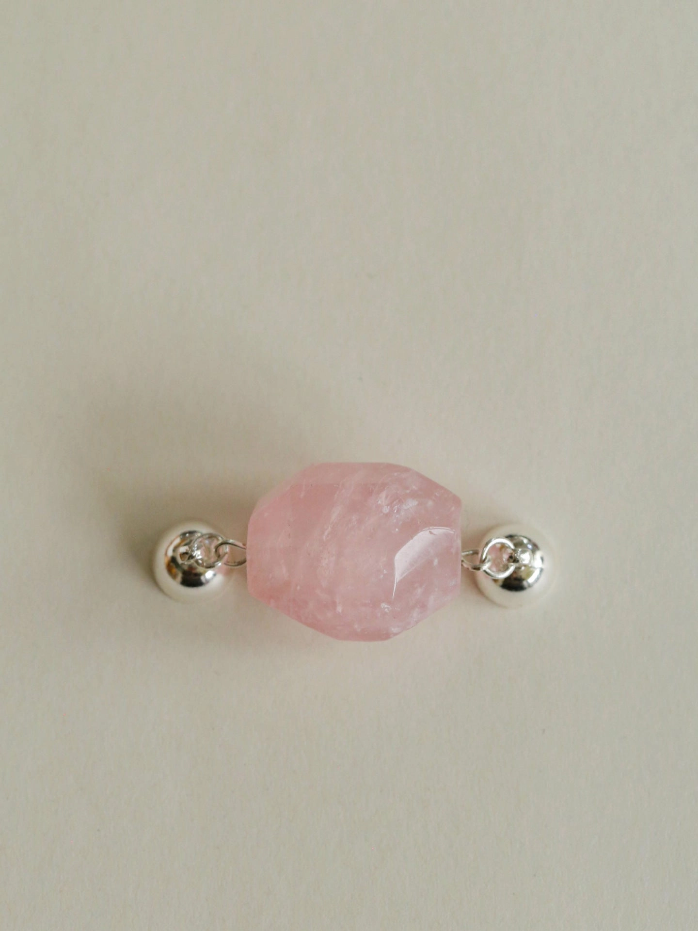 Peach Chalcedony & Rose Quartz Magnetic Convertible Beaded Necklace