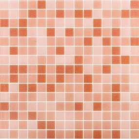 Peach Pink 12x12 Glossy Uniform Square Glass Mosaic Tile (20 pack, 20 sq ft/case)