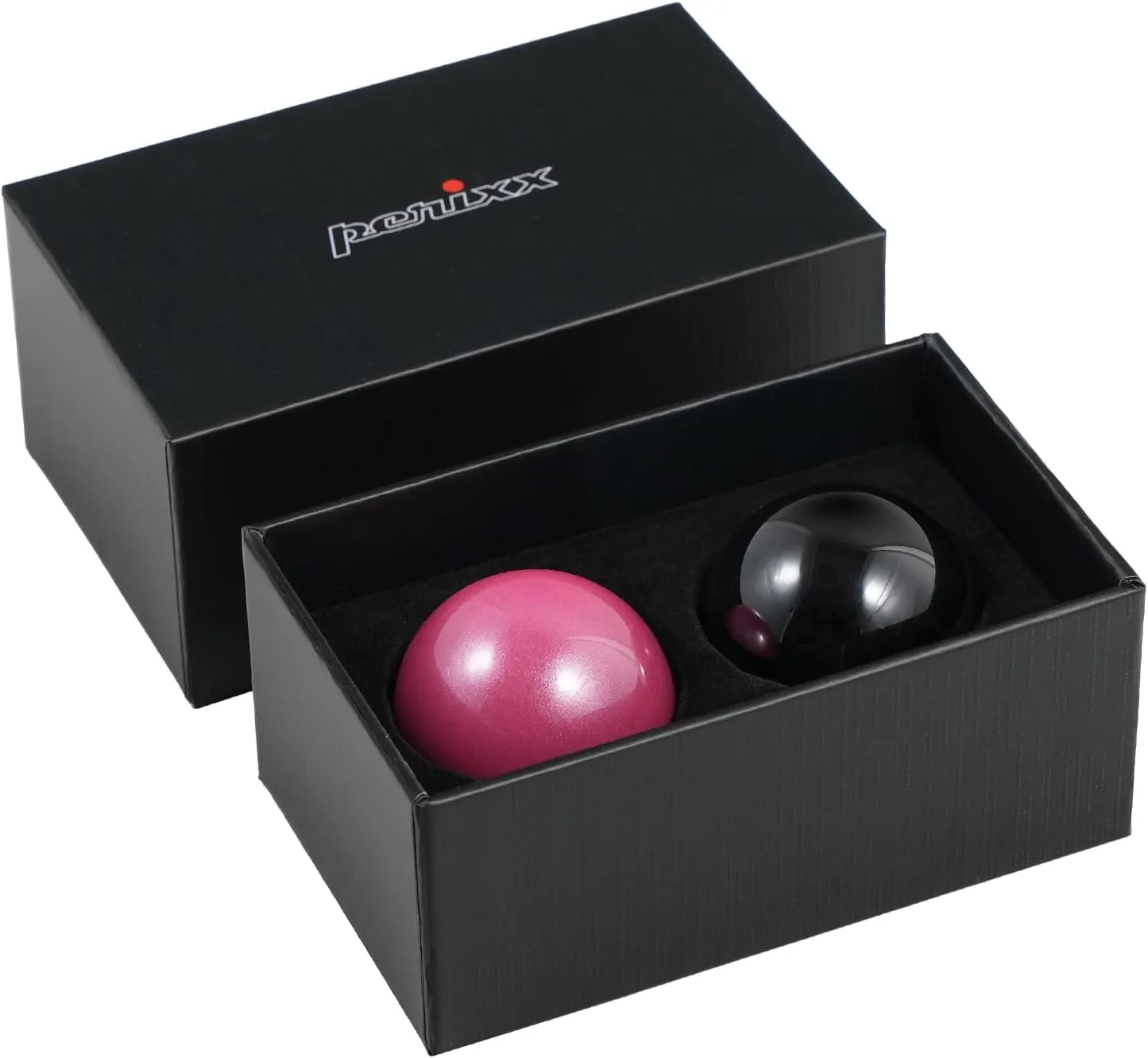 Perixx PERIPRO-303 X2D Replacement Trackball Set of 2 PERIMICE-517/717/520/720 Compatible with Logitech M575/M570 and Elecom Trackball Mouse - Polished Finish - Black and Pink 2 Color Set…