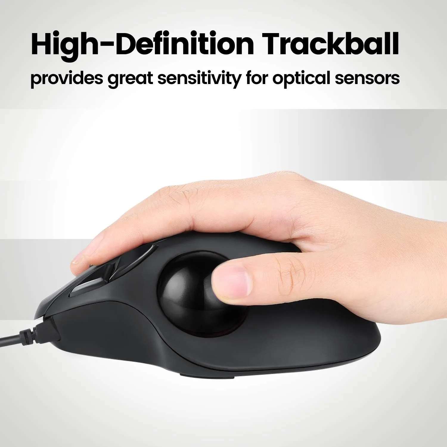 Perixx PERIPRO-303 X2D Replacement Trackball Set of 2 PERIMICE-517/717/520/720 Compatible with Logitech M575/M570 and Elecom Trackball Mouse - Polished Finish - Black and Pink 2 Color Set…