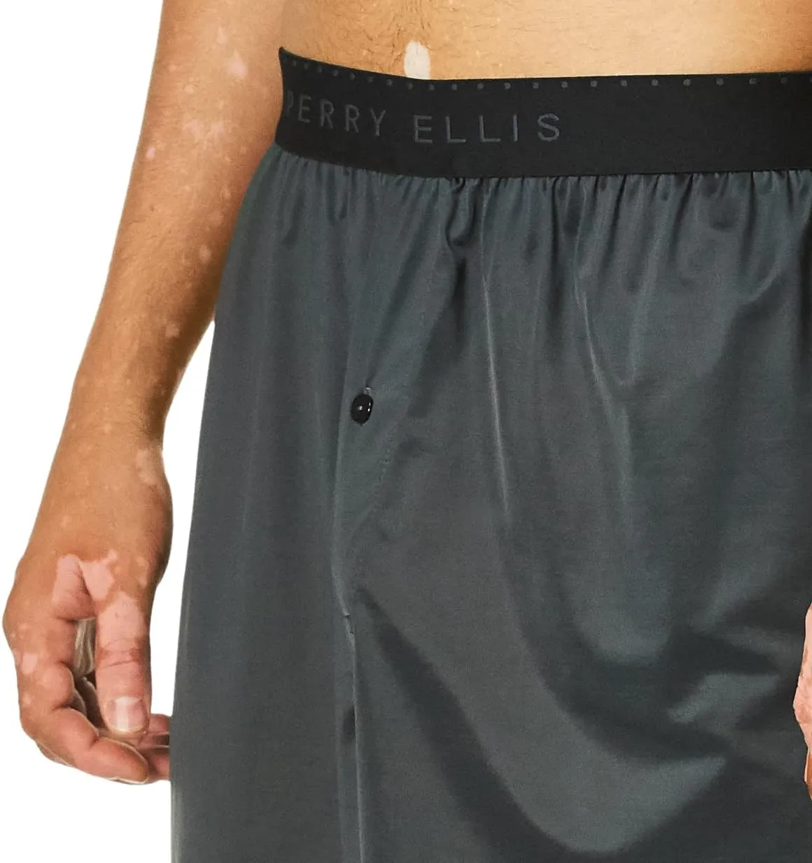 Perry Ellis Men's Luxe Solid Boxer Shorts