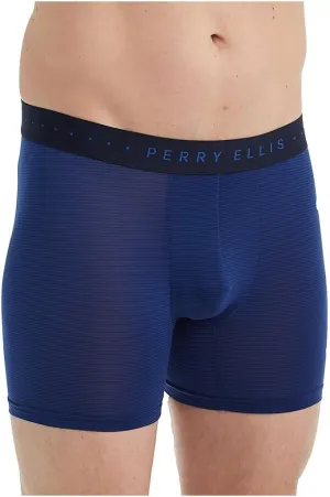 Perry Ellis Men's Stripe Designed Boxer Brief Relaxed Fit