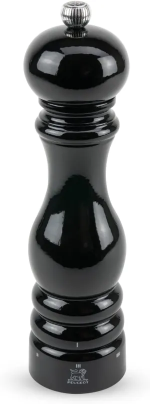 Peugeot - Paris u’Select Manual Salt Mill - Adjustable Grinder - Beechwood, Gloss Black