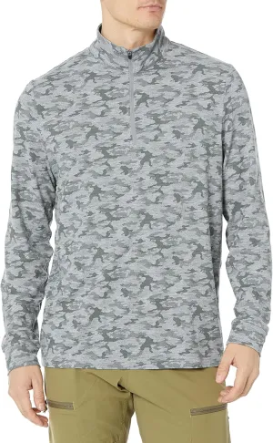 PGA TOUR Men's Luxe Wr Touch Camo Print 1/4 Zip Base Layer